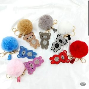 [2/22] Rhinestone Bear Keychain!